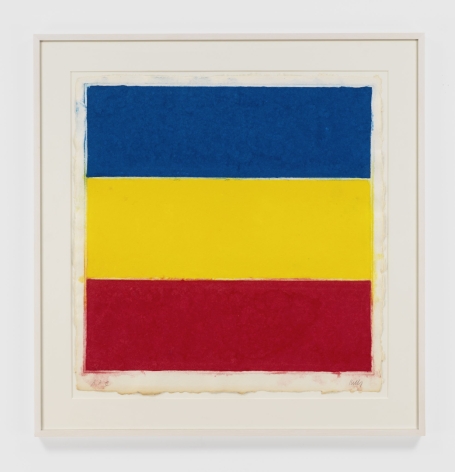 Ellsworth Kelly Colored Paper Image XVI (Blue, Yellow, Red),&nbsp;1976