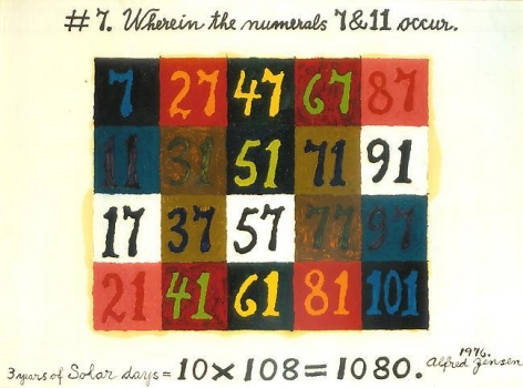 Alfred Jensen Wherein the Numerals 7 and 11 Occur