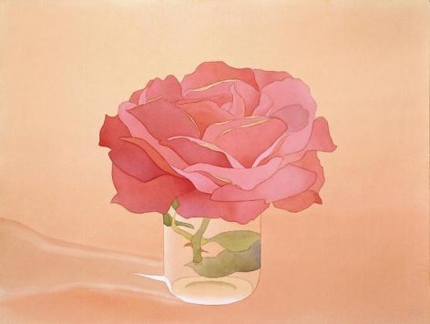 Mark Adams Pink Rose in Glass